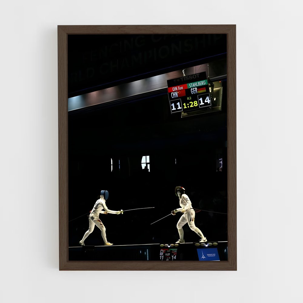 Poster European championships remporter – affiche Escrime (vue 5)